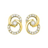 Gems One 10Kt Yellow Gold Diamond (1/4Ctw) Earring photo