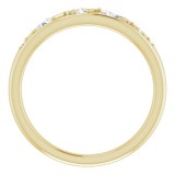 14K Yellow 1/6 CTW Diamond Negative Space Ring photo 2