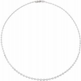 14K White 5 CTW Diamond 18 Necklace photo