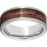 Serinium Pipe Cut Band with Cabernet Barrel Aged Inlay & Stone Finish photo