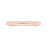 Shah Luxury 14K Rose Gold Plain Wedding Band photo