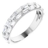 14K White 3/4 CTW Diamond Anniversary Band photo