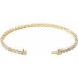 14K Yellow 5 CTW Diamond Line 7 Bracelet photo 2