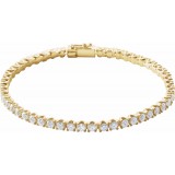 14K Yellow 5 CTW Diamond Line 7 Bracelet photo