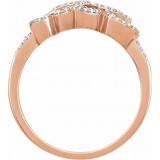 14K Rose 1/6 CTW Diamond Ring photo 2