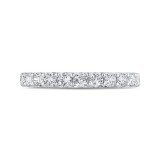 Shah Luxury Round Diamond Half-Eternity Wedding Band In 14K White Gold photo