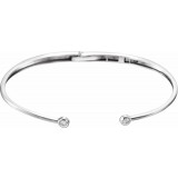 14K White 1/6 CTW Diamond Hinged Cuff Bracelet photo 2