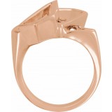 14K Rose Freeform Ring photo 2