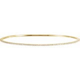 14K Yellow 1 CTW Diamond Stackable Bangle 8 Bracelet photo