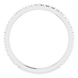 14K White 3/8 CTW Diamond French-Set Anniversary Band photo 2