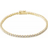 14K Yellow 3 CTW Diamond Line 7 Bracelet photo