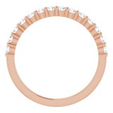 14K Rose 3/8 CTW Diamond Anniversary Band photo 2