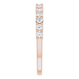 14K Rose 3/8 CTW Diamond Anniversary Band photo 4