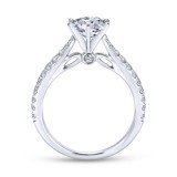 Gabriel & Co. 14k White Gold Contemporary Straight Engagement Ring photo 2