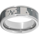 Serinium Pipe Cut Band with a 5mm Digital Camo Inlay photo