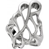 14K White Freeform Ring photo