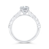 Shah Luxury 14K White Gold Diamond Engagement Ring (Semi-Mount) photo 4