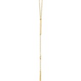 14K Yellow .06 CTW Diamond Bar 16-18 Necklace photo 2