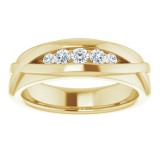 14K Yellow 1/3 CTW Diamond Men's Ring photo 3