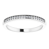 14K White 1/10 CTW Diamond Anniversary Band photo 3