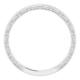 14K White 2 mm Sculptural-Inspired Band Size 7 photo 2