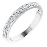 14K White 3/8 CTW Diamond Anniversary Band photo