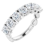 14K White 1 3/4 CTW Diamond Anniversary Band photo