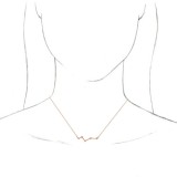 14K Rose Constellation Bar 18 Necklace photo 3