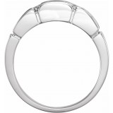 14K White 3/4 CTW Diamond Accented Men's Ring photo 2