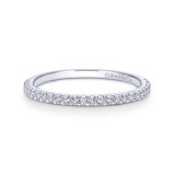 Gabriel & Co. 14k White Gold Contemporary Anniversary Wedding Band photo