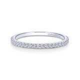 Gabriel & Co. 14k White Gold Contemporary Anniversary Wedding Band photo