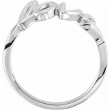 14K White Love Ring photo 2