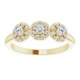 14K Yellow 3/8 CTW Diamond Anniversary Band photo 3