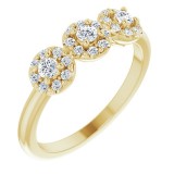 14K Yellow 3/8 CTW Diamond Anniversary Band photo