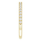 14K Yellow 1/4 CTW Diamond French-Set Anniversary Band photo 4