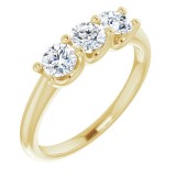 14K Yellow 4.1 mm Round 3/4 CTW Diamond Anniversary Band photo