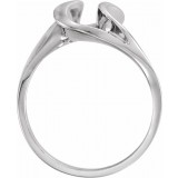 14K White Freeform Remount Ring photo 2