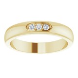 14K Yellow .08 CTW Diamond Three-Stone Anniversary Band photo 3