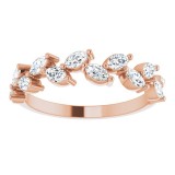 14K Rose 5/8 CTW Diamond Anniversary Band photo 3