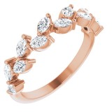 14K Rose 5/8 CTW Diamond Anniversary Band photo