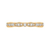 Shah Luxury 14K Yellow Gold Round Diamond Eternity Wedding Band photo