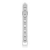 14K White .05 CTW Diamond Matching Band photo 4