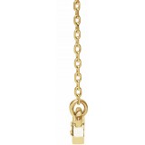 14K Yellow 1/5 CTW Diamond Bar 16-18 Necklace photo 2