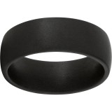 Black Diamond Ceramic Domed Band with Military Sandblast Finish photo