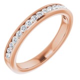 14K Rose 1/4 CTW Diamond Anniversary Band photo 2