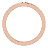 14K Rose 1/4 CTW Diamond Anniversary Band photo 3