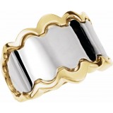 14K White/Yellow Freeform Ring photo