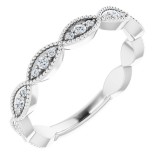 14K White 1/5 CTW Diamond Anniversary Band photo