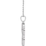 14K White Interlocking Beaded 16-18 Necklace photo 2