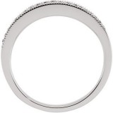 Platinum 1/8 CTW Diamond Matching Band photo 2